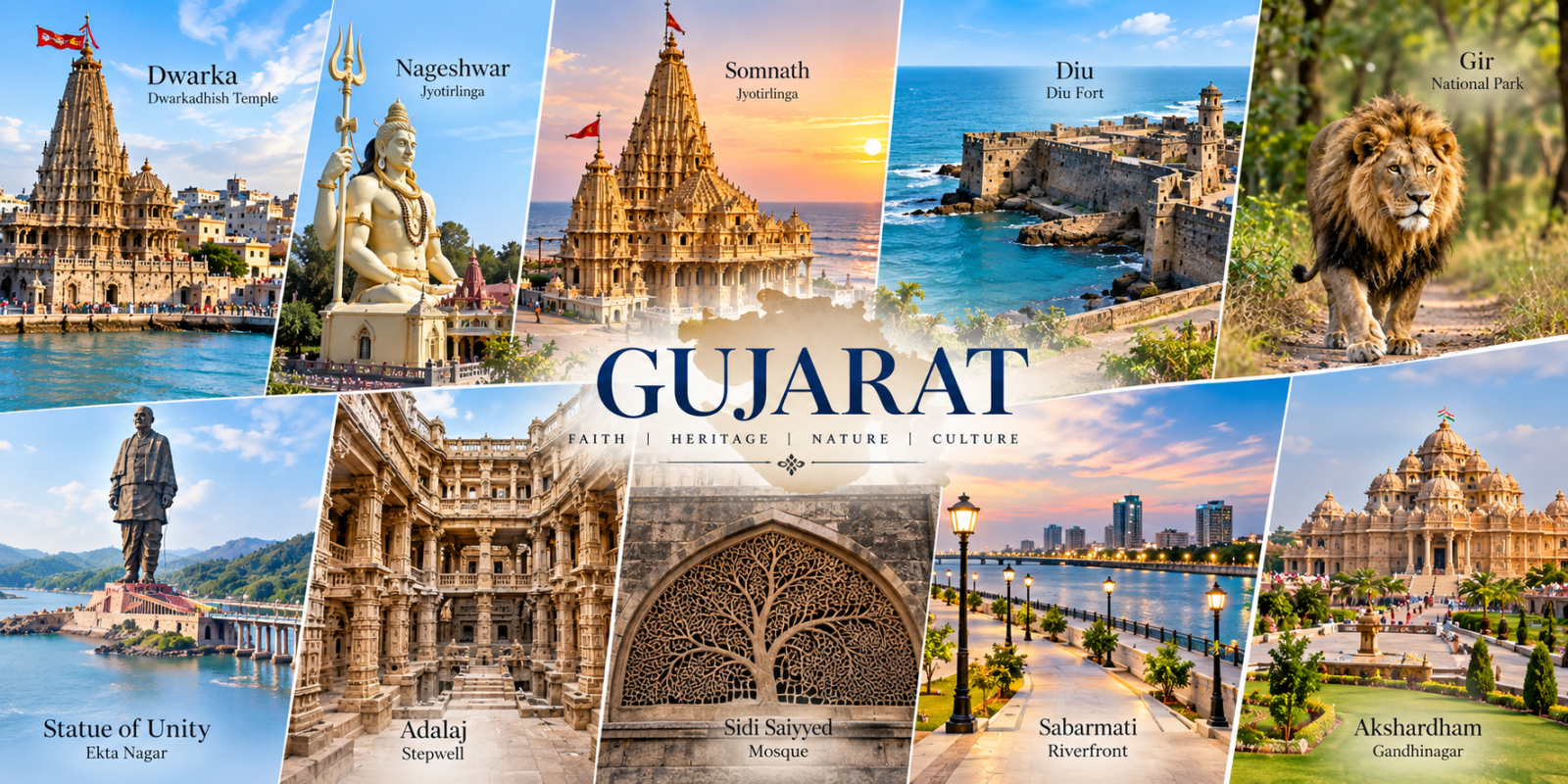 Gujarat Grand Tour – Temples, Heritage & Wildlife